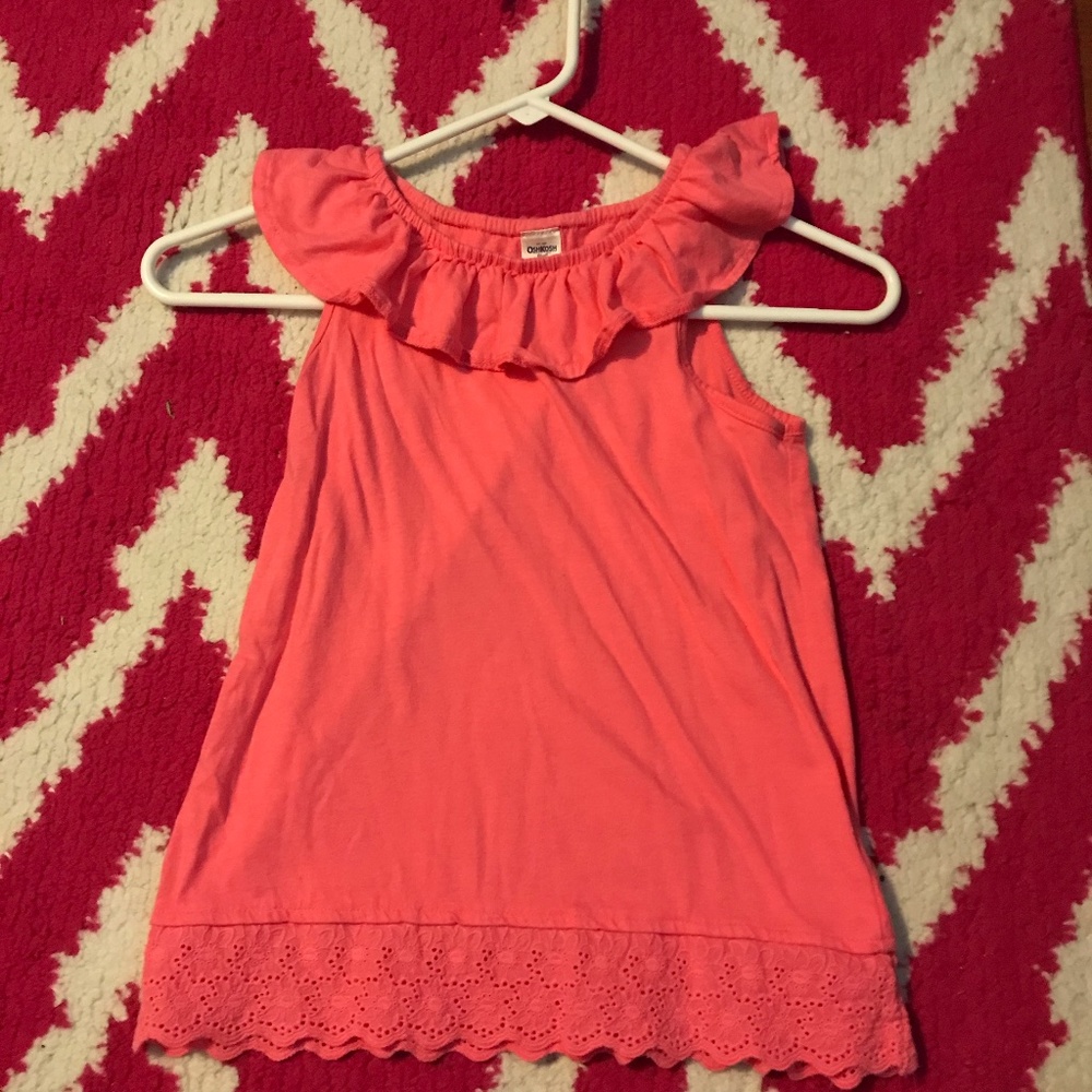 girls pink Oshkosh tank top